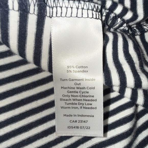 TALBOTS 180 Two-Way Tank Belleville Stripe - INDIGO BLUE/WHITE 2X - Picture 10 of 12